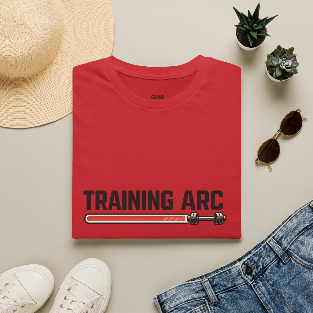 Training ARC T‑Shirt — Fitness Barbell Workout Tee