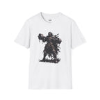 Dark Warrior Graphic Tee with Massive Hammer