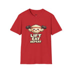 T-Shirt — 'Lift Eat Repeat' Cute Dumpling Fitness Tee