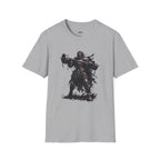 Dark Warrior Graphic Tee with Massive Hammer