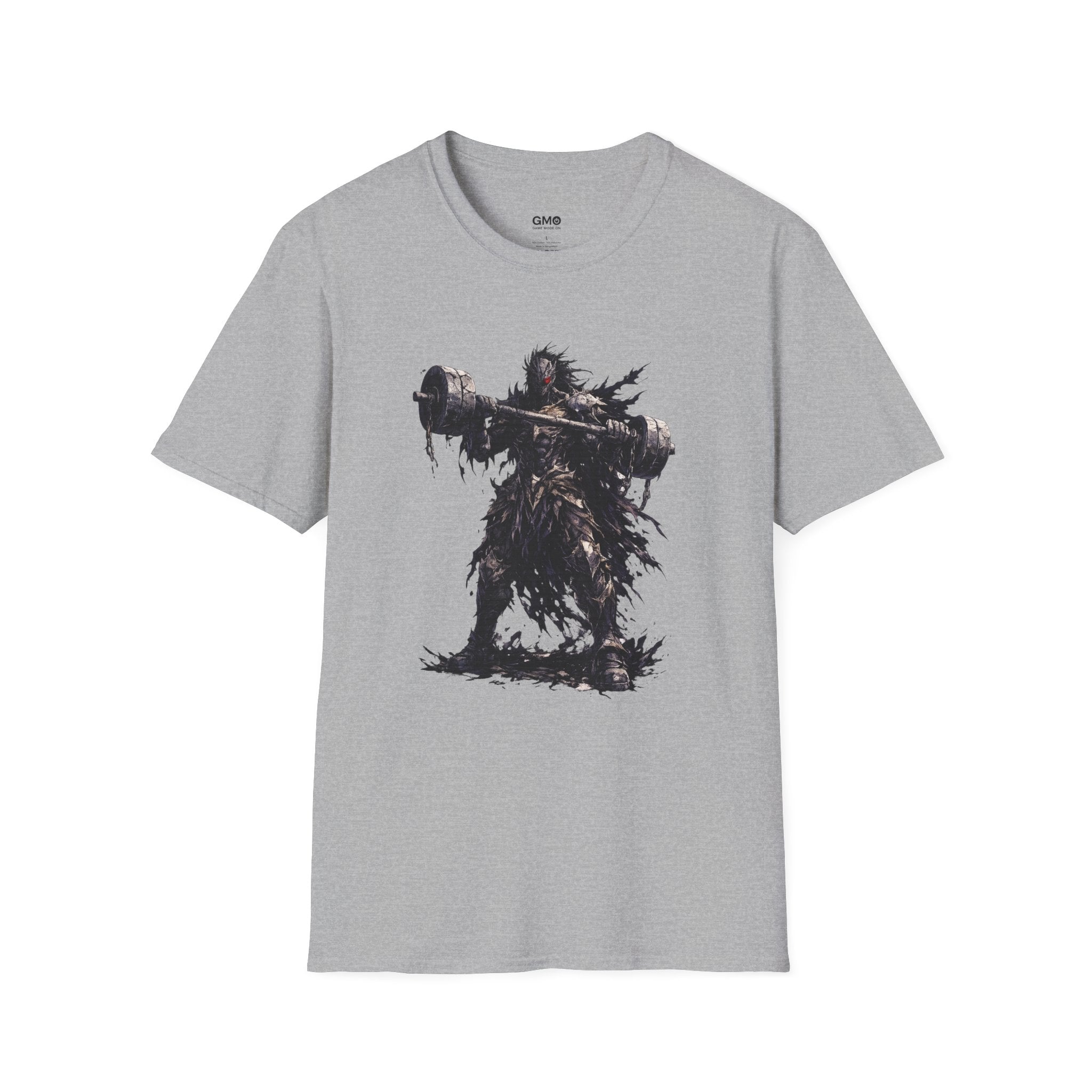 Dark Warrior Graphic Tee with Massive Hammer