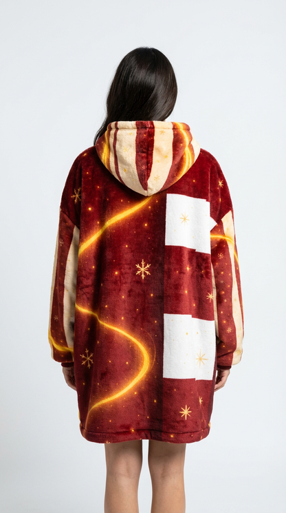 Akira Blazefrost – Christmas Ember Edition Hoodie Blanket