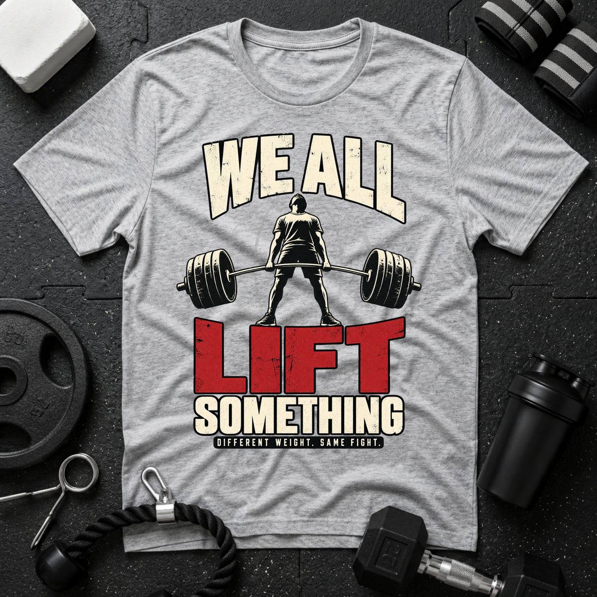 We All Lift Something T-Shirt