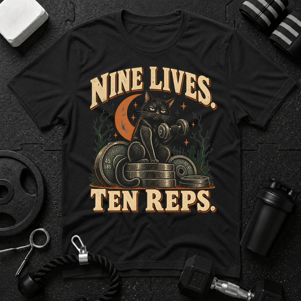 Nine Lives Ten Reps  T-Shirt