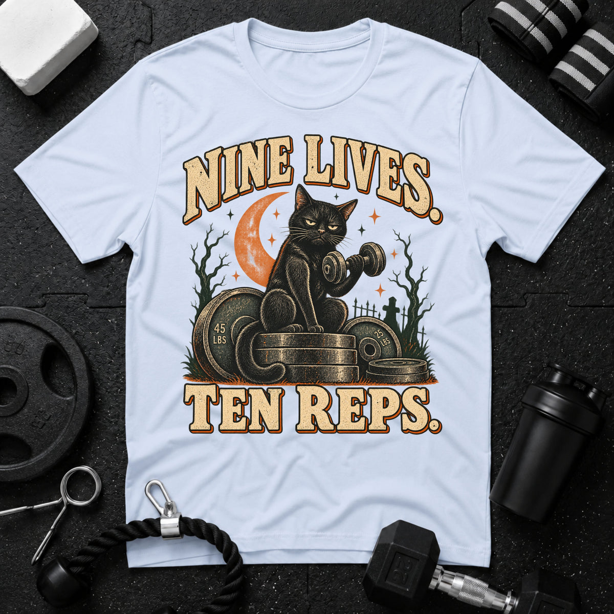 Nine Lives Ten Reps  T-Shirt