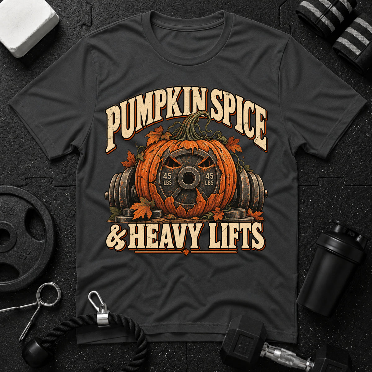 Pumpkin Spice & Heavy Lifts T-Shirt