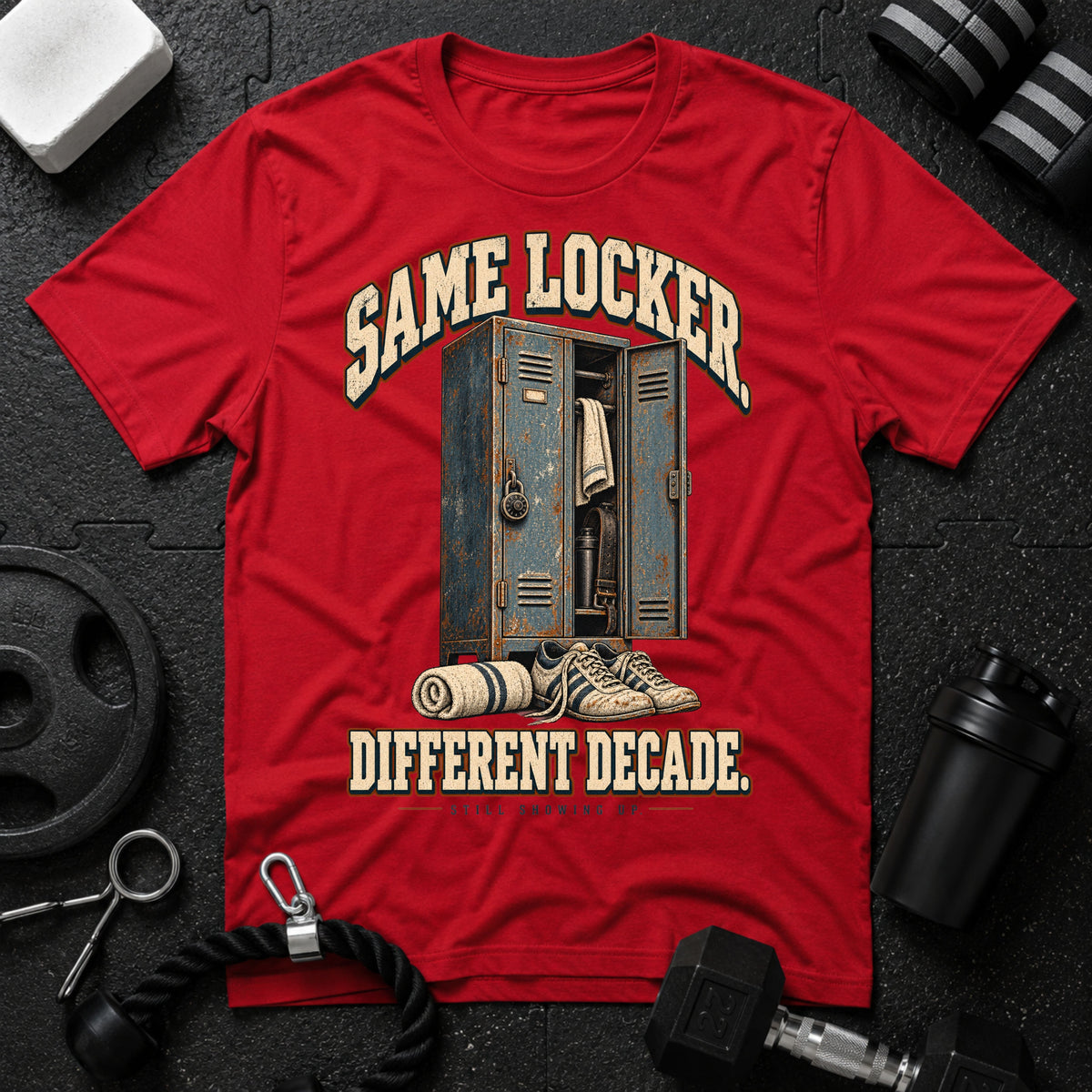 Same Locker Different T-Shirt
