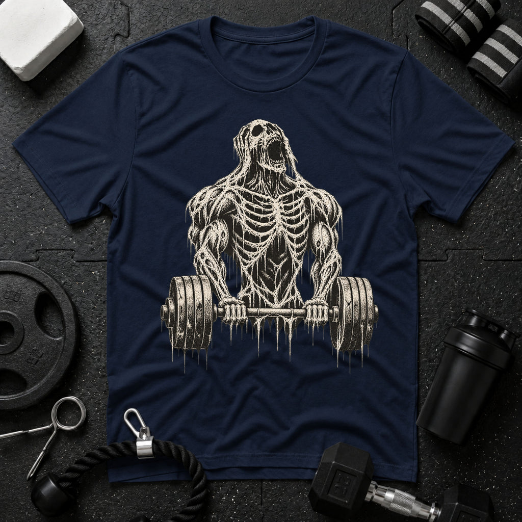 Skeleton Barbell Bicep Curl  T-Shirt