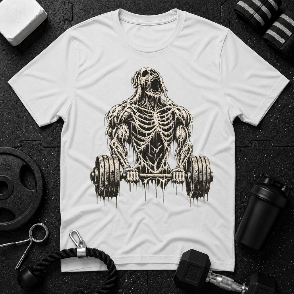 Skeleton Barbell Bicep Curl  T-Shirt