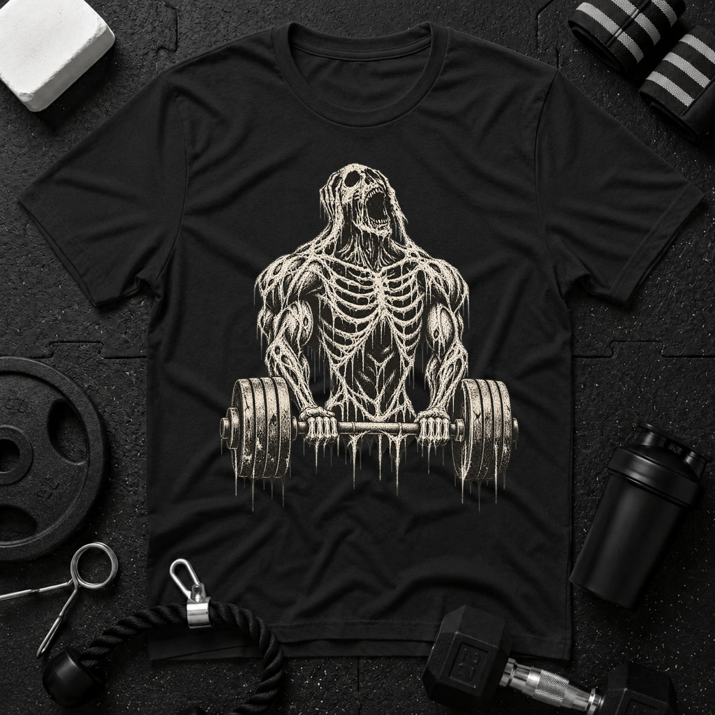 Skeleton Barbell Bicep Curl  T-Shirt