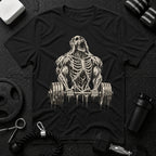 Skeleton Barbell Bicep Curl  T-Shirt