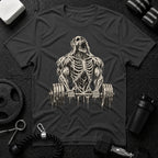 Skeleton Barbell Bicep Curl  T-Shirt