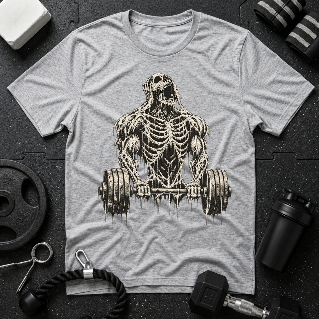 Skeleton Barbell Bicep Curl  T-Shirt