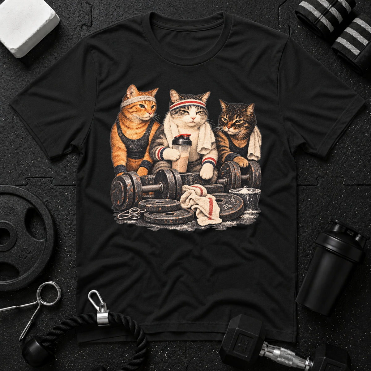 Cool Cat Squad Workout T-Shirt