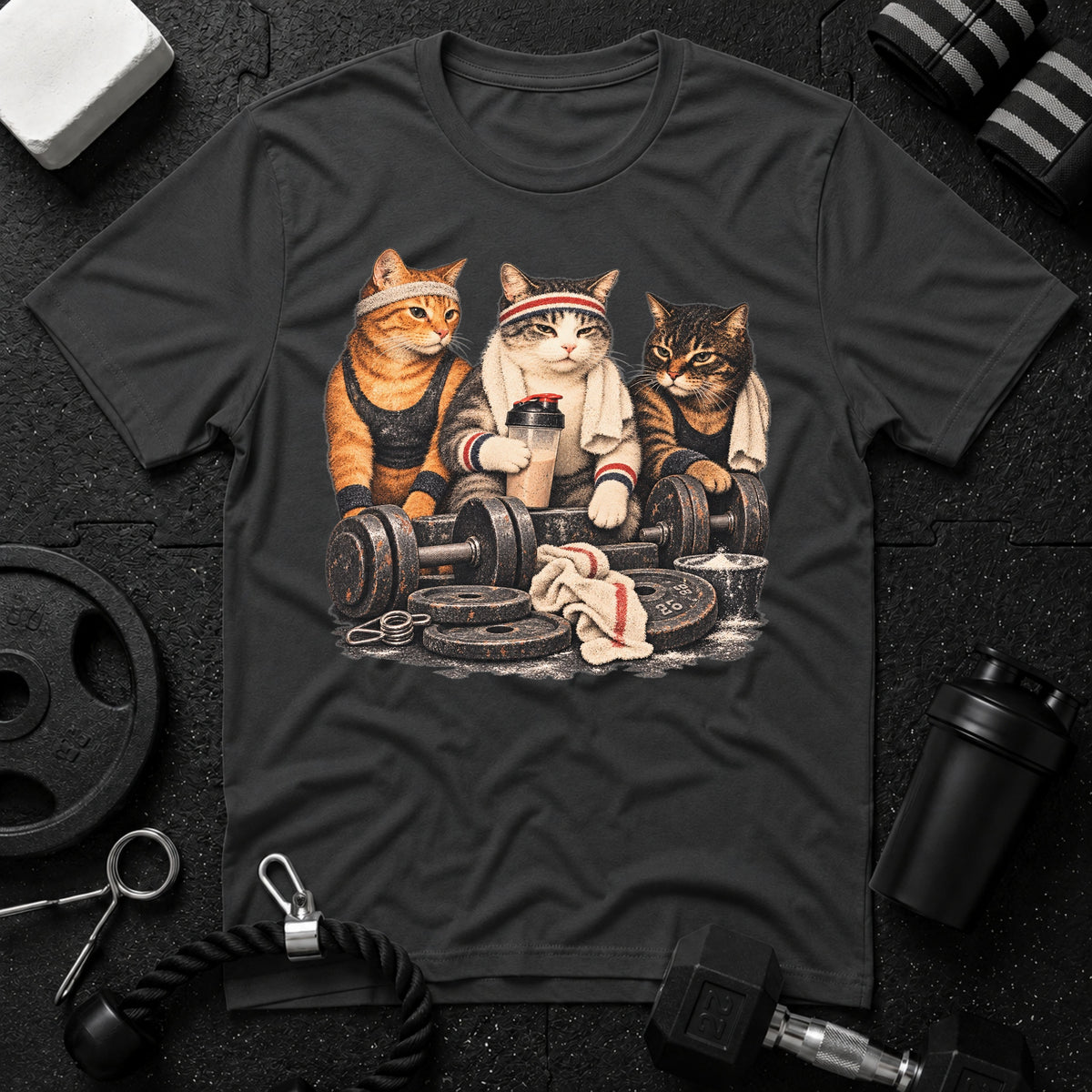 Cool Cat Squad Workout T-Shirt