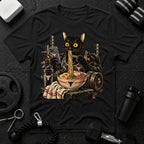 Cozy Black Cat Ramen T-Shirt