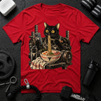 Cozy Black Cat Ramen T-Shirt