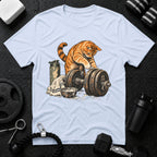 Cat Weightlifting T-Shirt