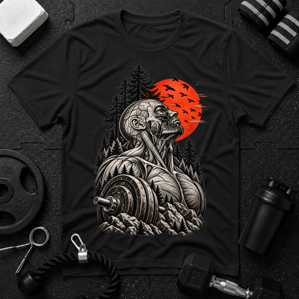 Bear Warrior Forest T-Shirt