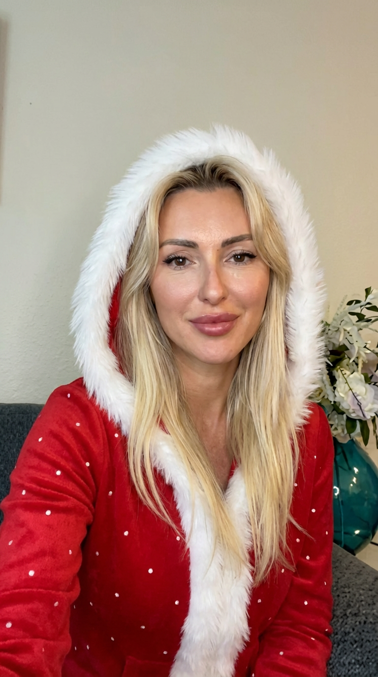 All-Over Print Women's Faux Fur Trim Hooded Jacket | Velvet