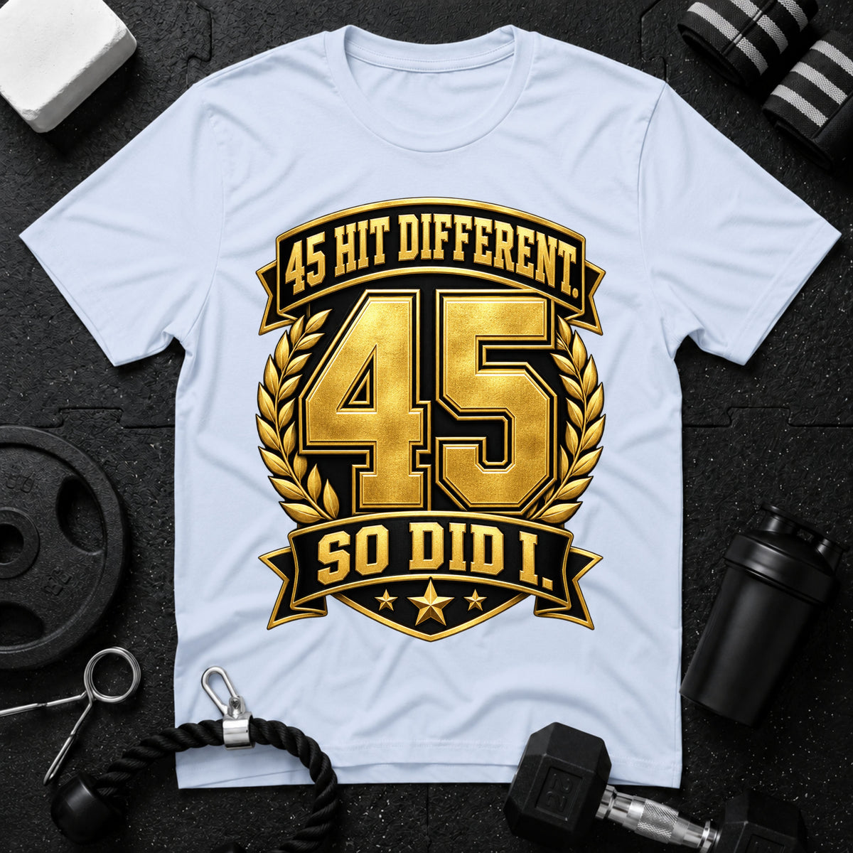 45 Hit Different T‑Shirt - Light Blue