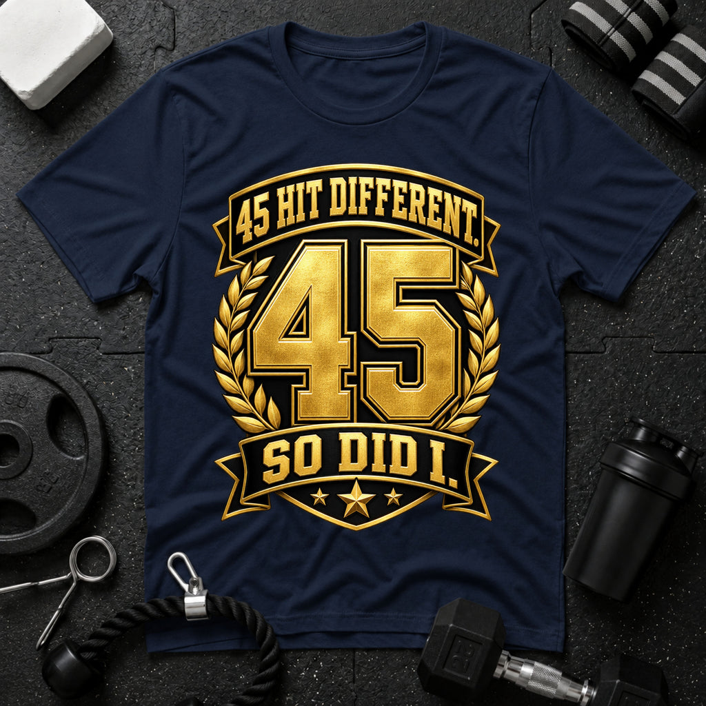 45 Hit Different T‑Shirt - Navy
