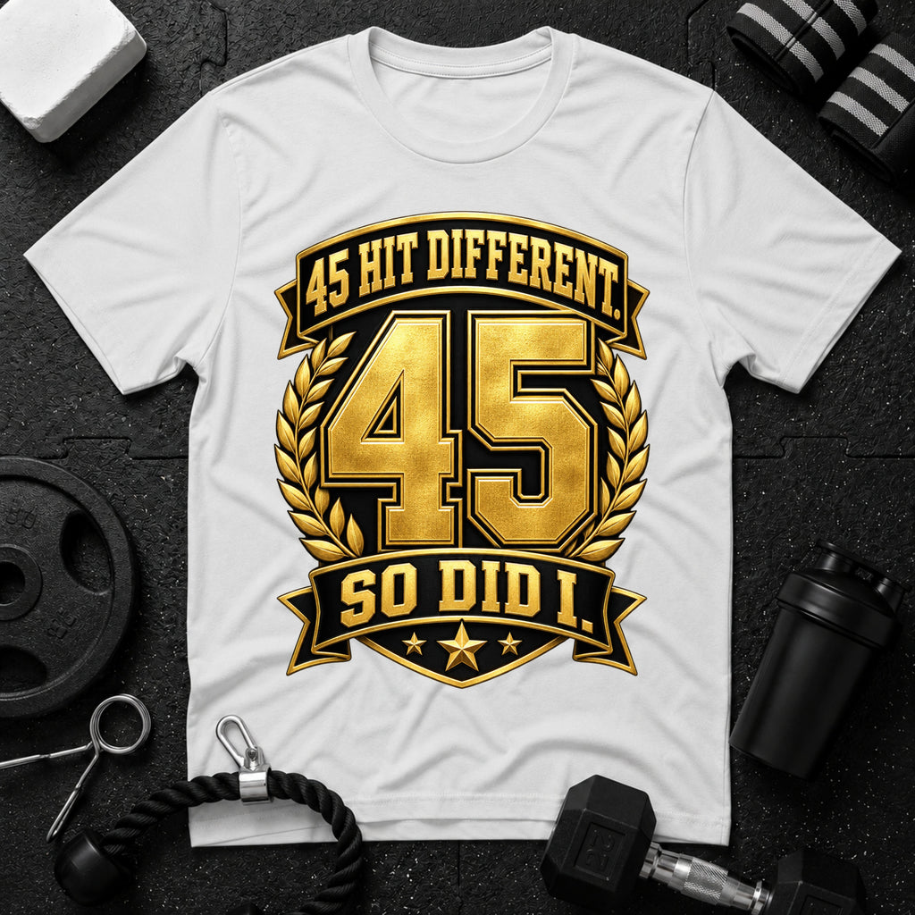 45 Hit Different T‑Shirt - White