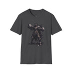 Dark Warrior Graphic Tee with Massive Hammer
