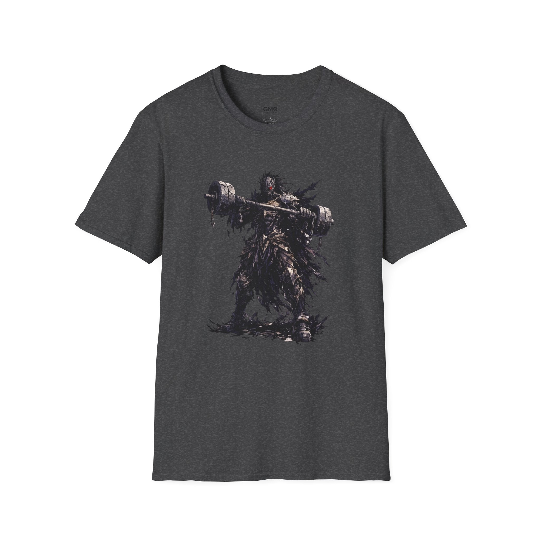 Dark Warrior Graphic Tee with Massive Hammer