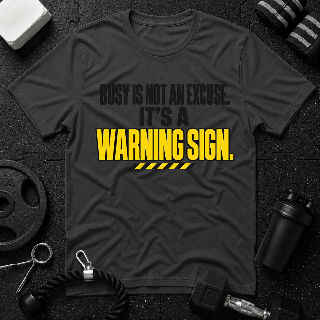 A Warning Sign T-Shirt - Dark Heather