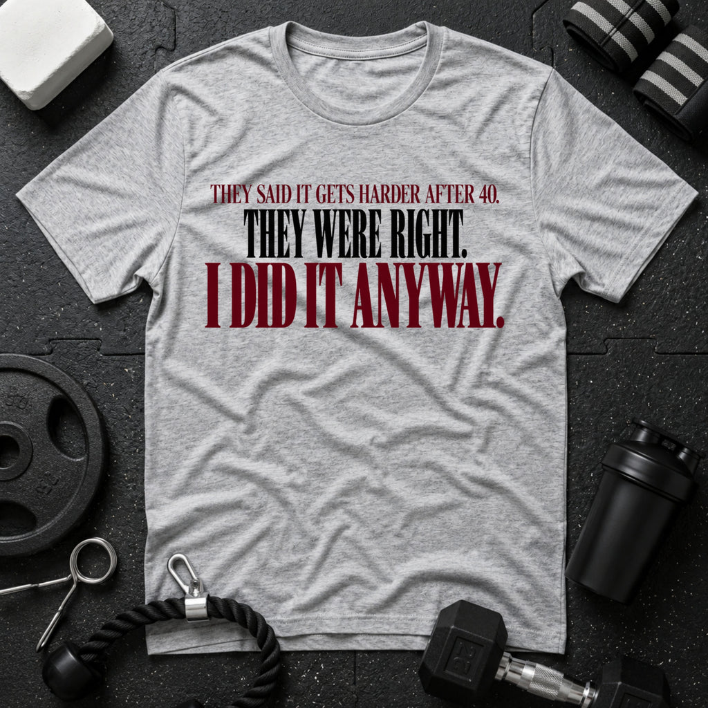 After 40  T-Shirt - Sport Grey