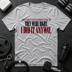 After 40  T-Shirt - Sport Grey
