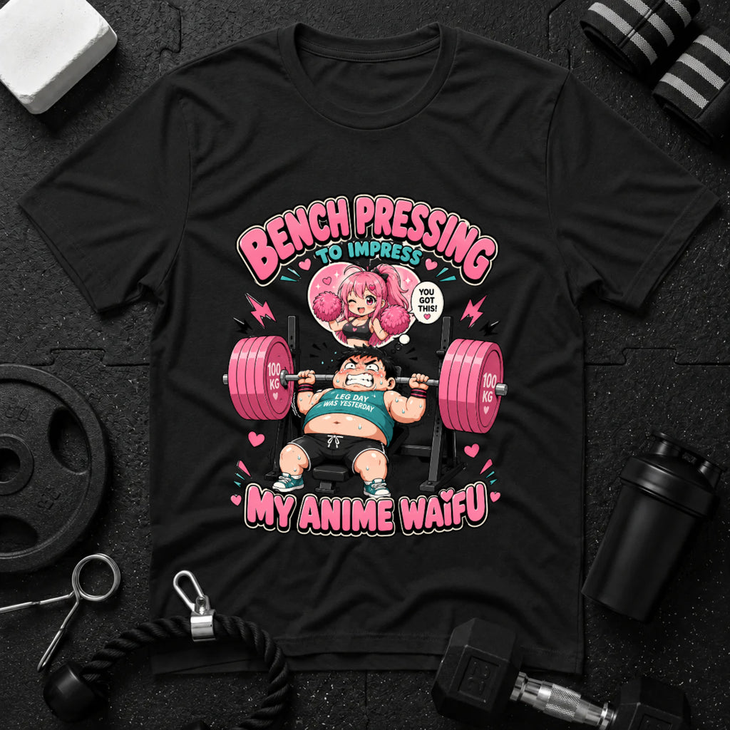Bench Pressing to Impress My Anime Waifu