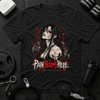 Pain Blooms Here  T-Shirt
