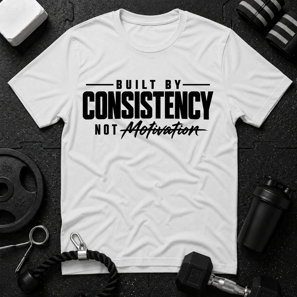 Built by Consistency  T-Shirt - White