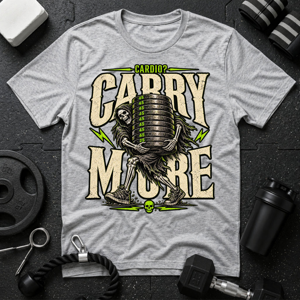Carry More Sport Grey T-shirt mockup