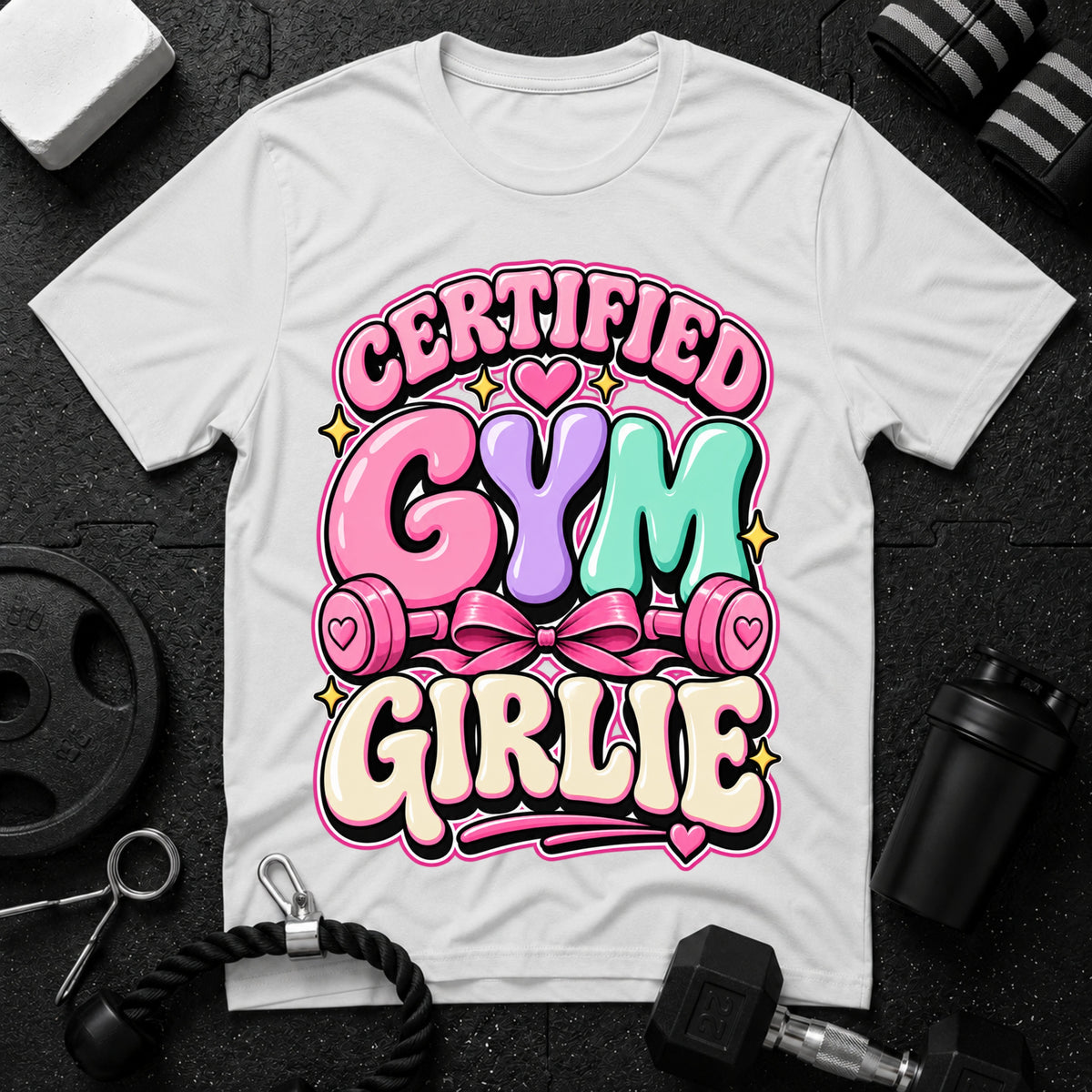 Certified Gym Girlie T-Shirt - White