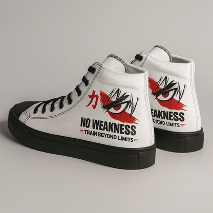 NO WEAKNESS™ Anime High-Top Canvas Shoes – Gym & Streetwear Edition