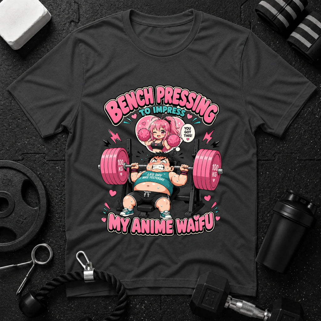 Bench Pressing to Impress My Anime Waifu