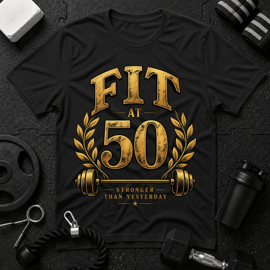 Fit at 50 T-Shirt - Black