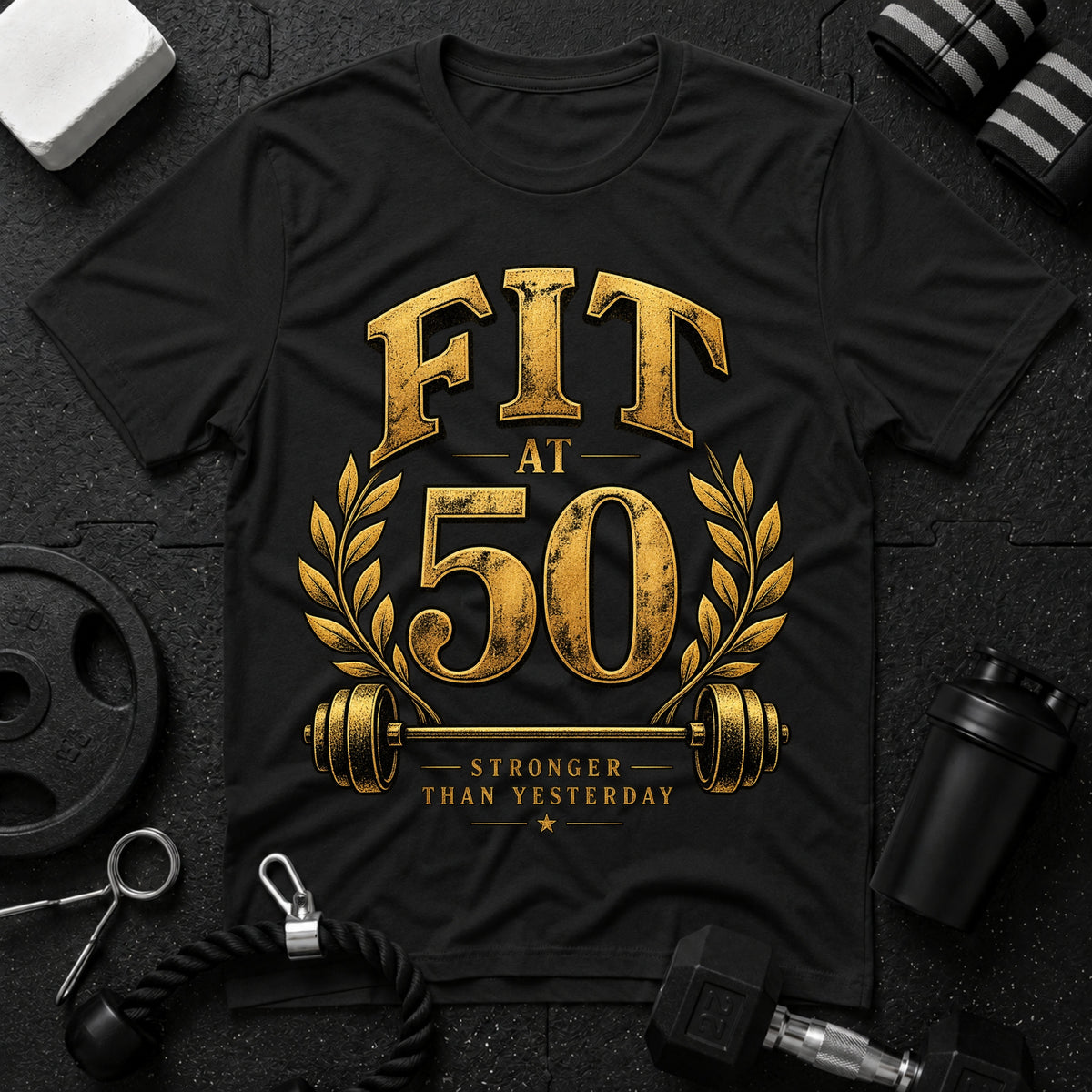 Fit at 50 T-Shirt - Black