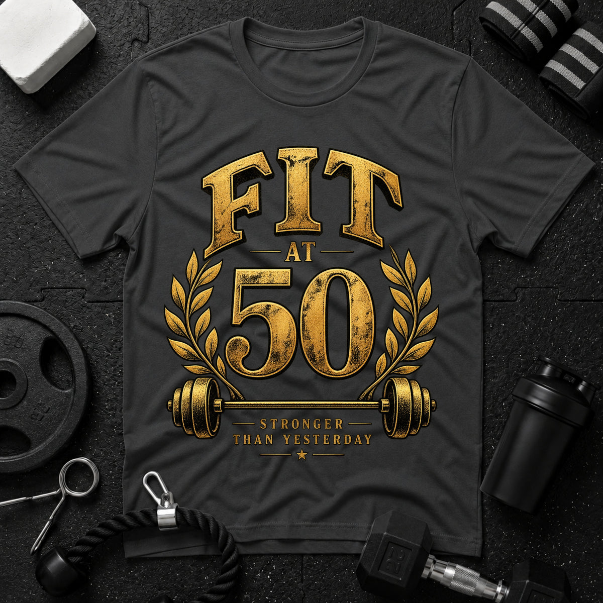 Fit at 50 T-Shirt - Dark Heather