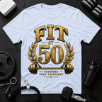 Fit at 50 T-Shirt - Light Blue