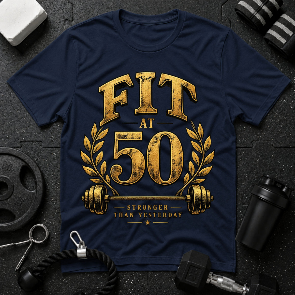 Fit at 50 T-Shirt - Navy