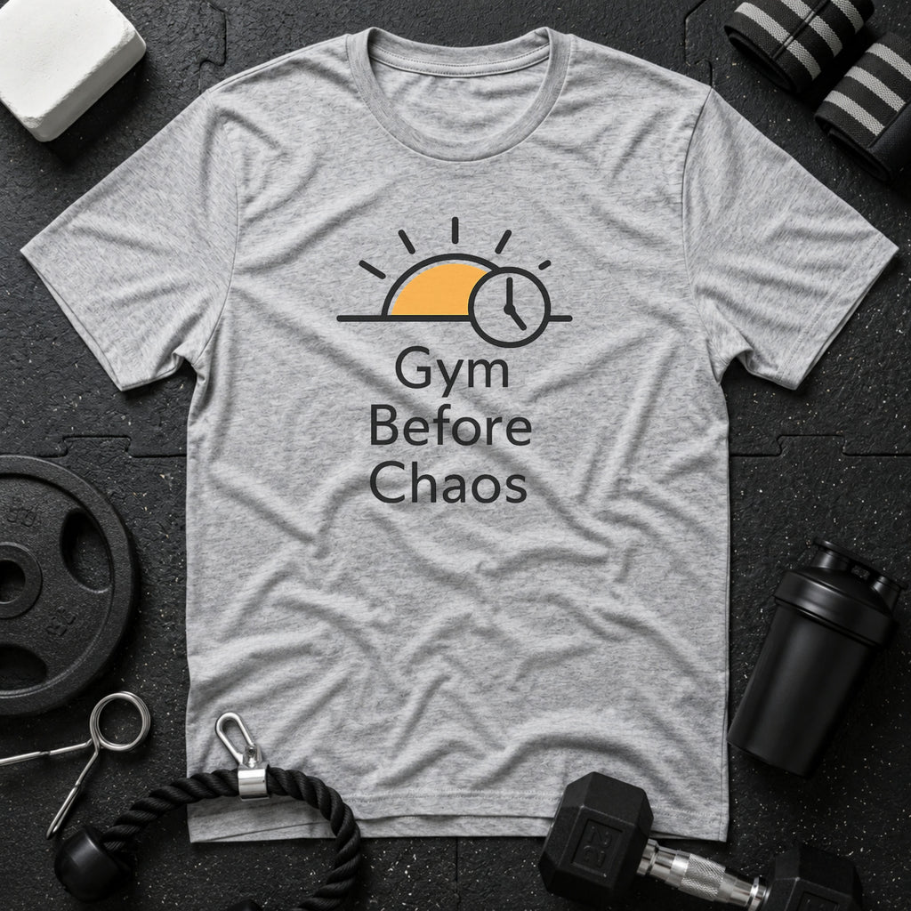 Gym Before Chaos T‑Shirt - Sport Grey