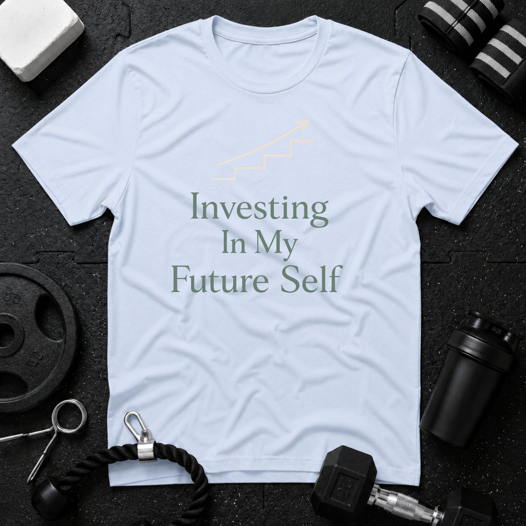 Investing In My Future Self T-Shirt - Light Blue