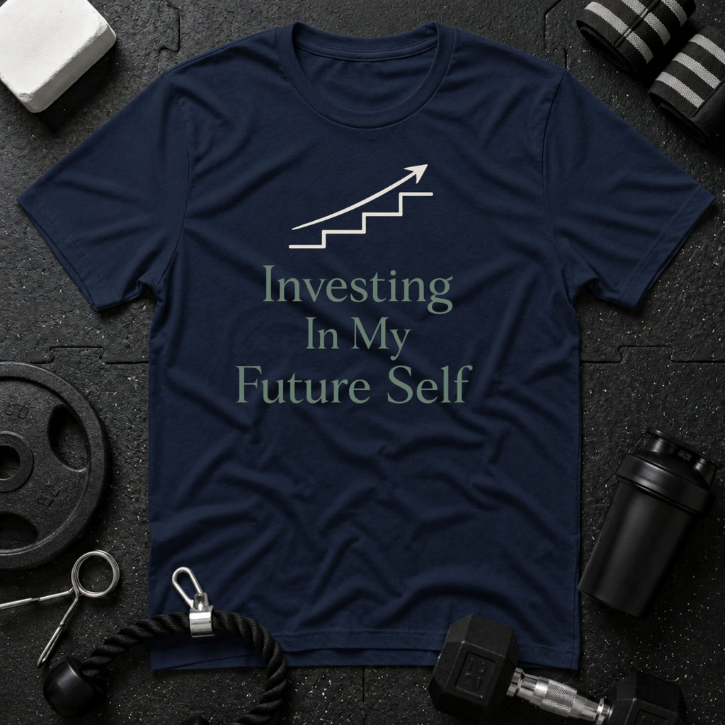 Investing In My Future Self T-Shirt - Navy
