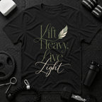 Lift Heavy, Live Light T‑Shirt - Black