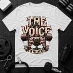 My Voice Is The Spotter White T-shirt mockup