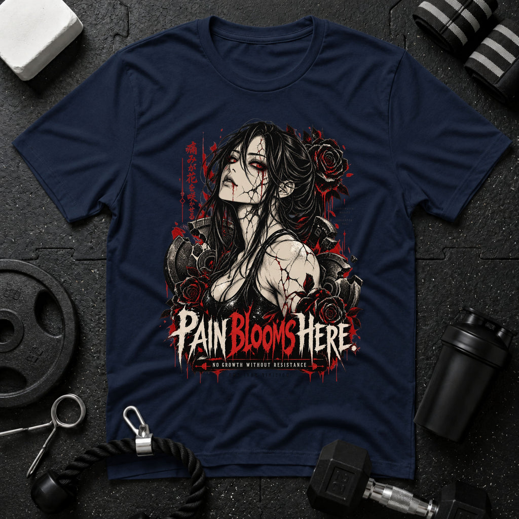 Pain Blooms Here  T-Shirt